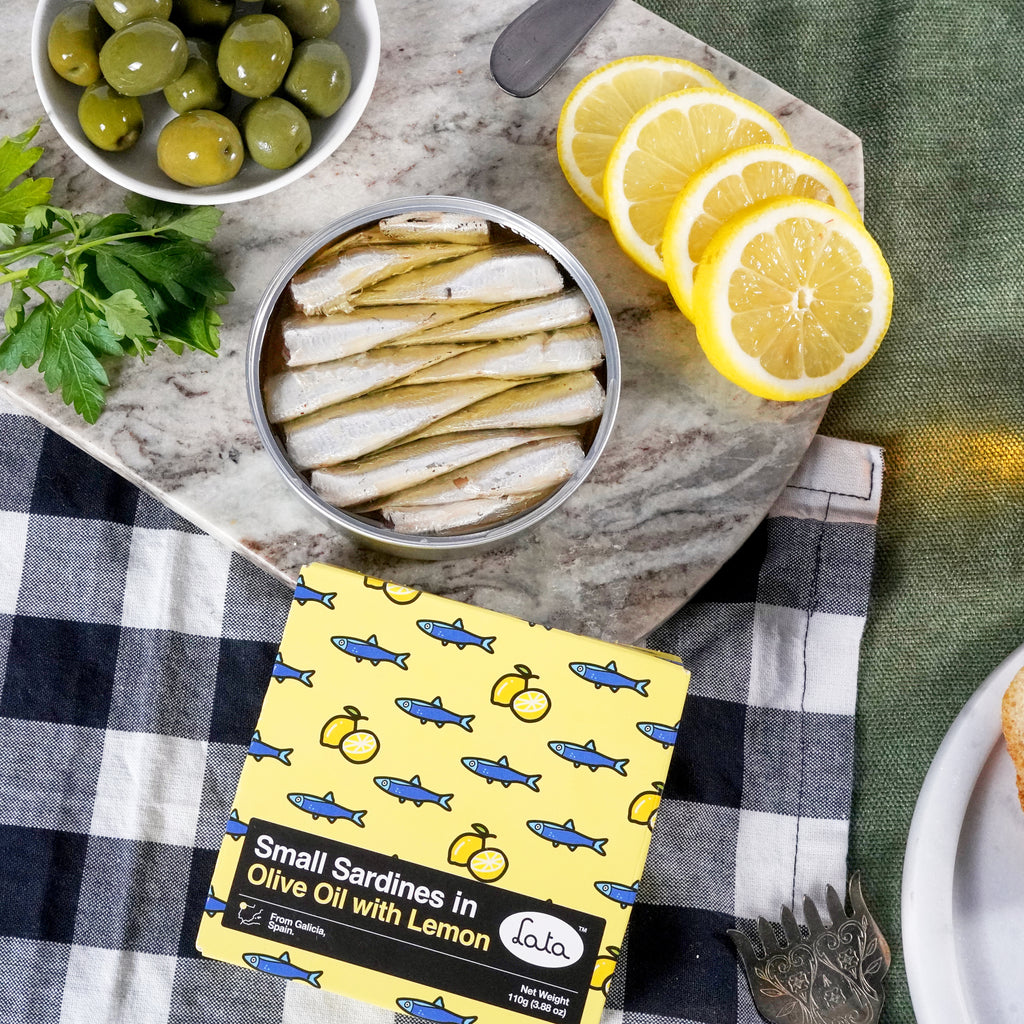 Lata Small Sardines in Olive Oil with Lemon