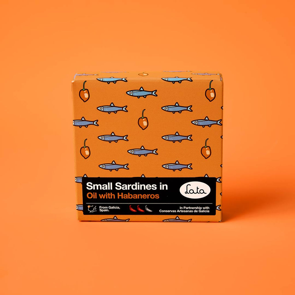 Lata Small Sardines in Oil with Habaneros