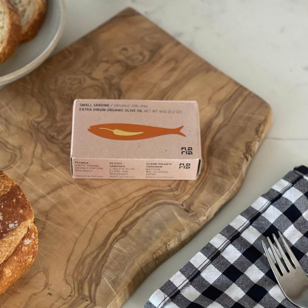 Pack shot of Maria Organic Small Sardines Spiced with EVOO