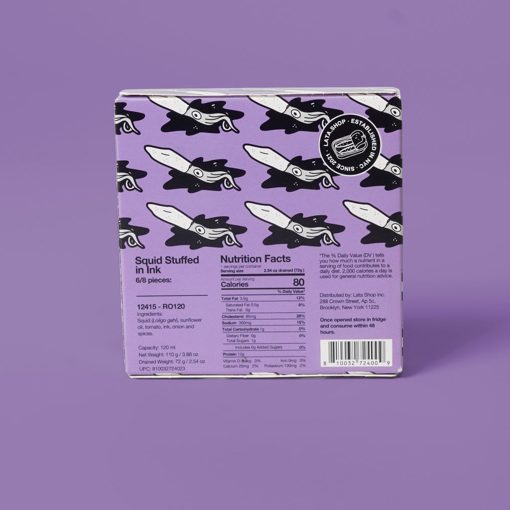 Lata Stuffed Squid in Ink