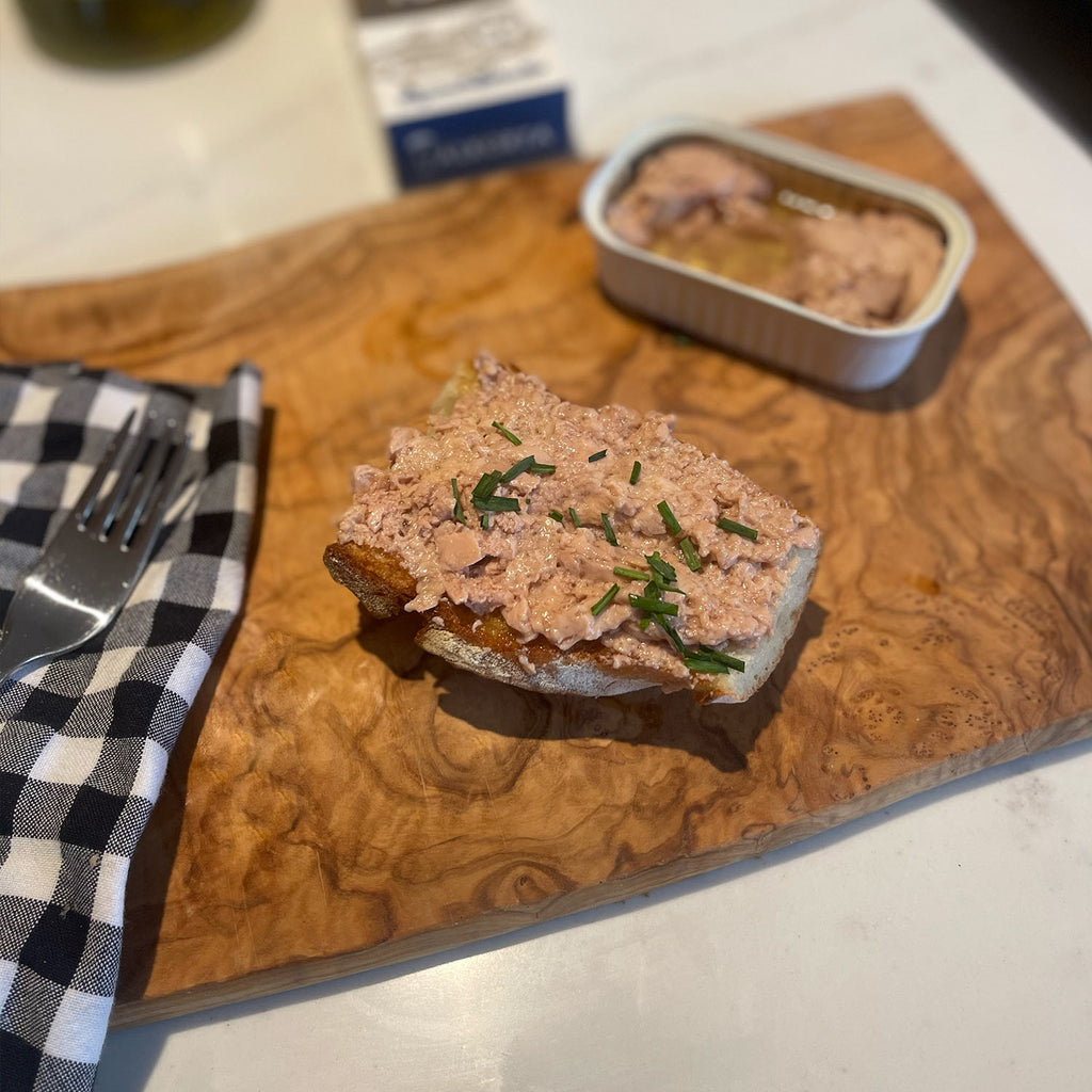 Foie Bacalao served straight out of the tin