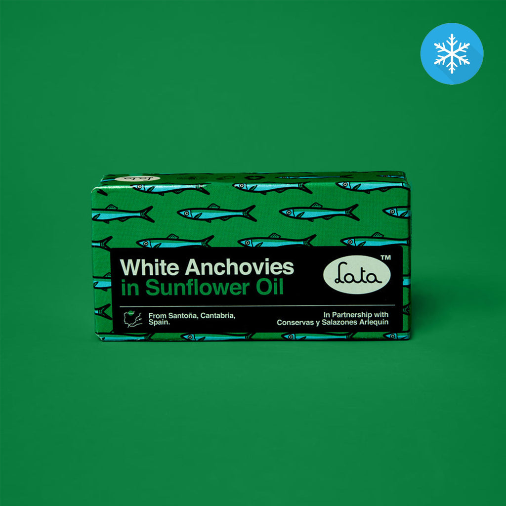 Lata White Anchovies (Boquerones) in Sunflower Oil