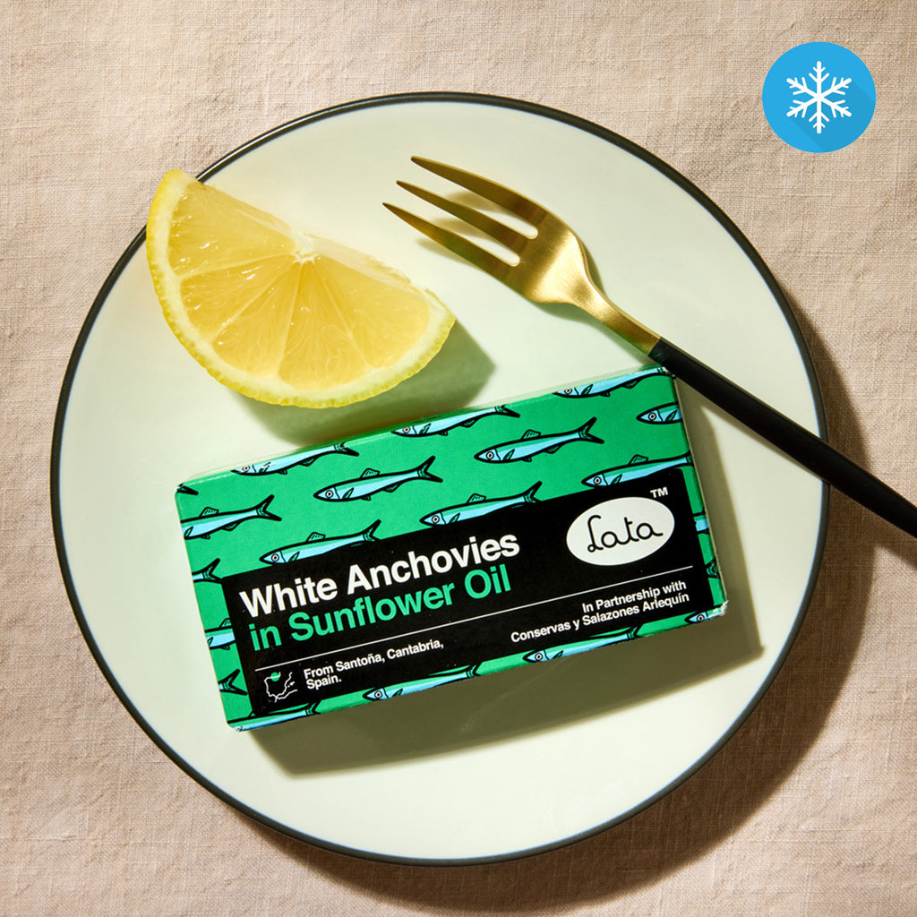 Lata White Anchovies (Boquerones) in Sunflower Oil