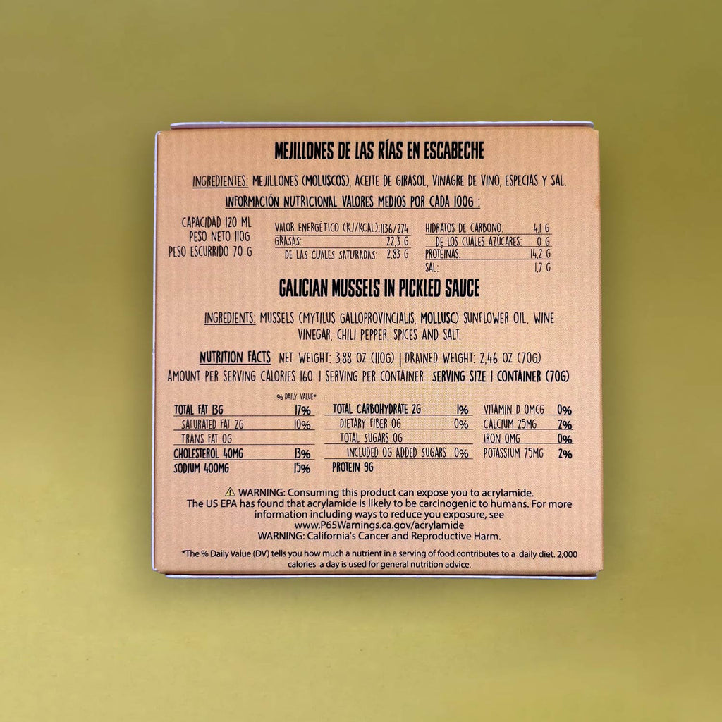 Samare Mussels in Pickled Sauce 7/10 - Big