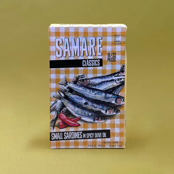 Samare Small Sardines in Spiced Olive Oil