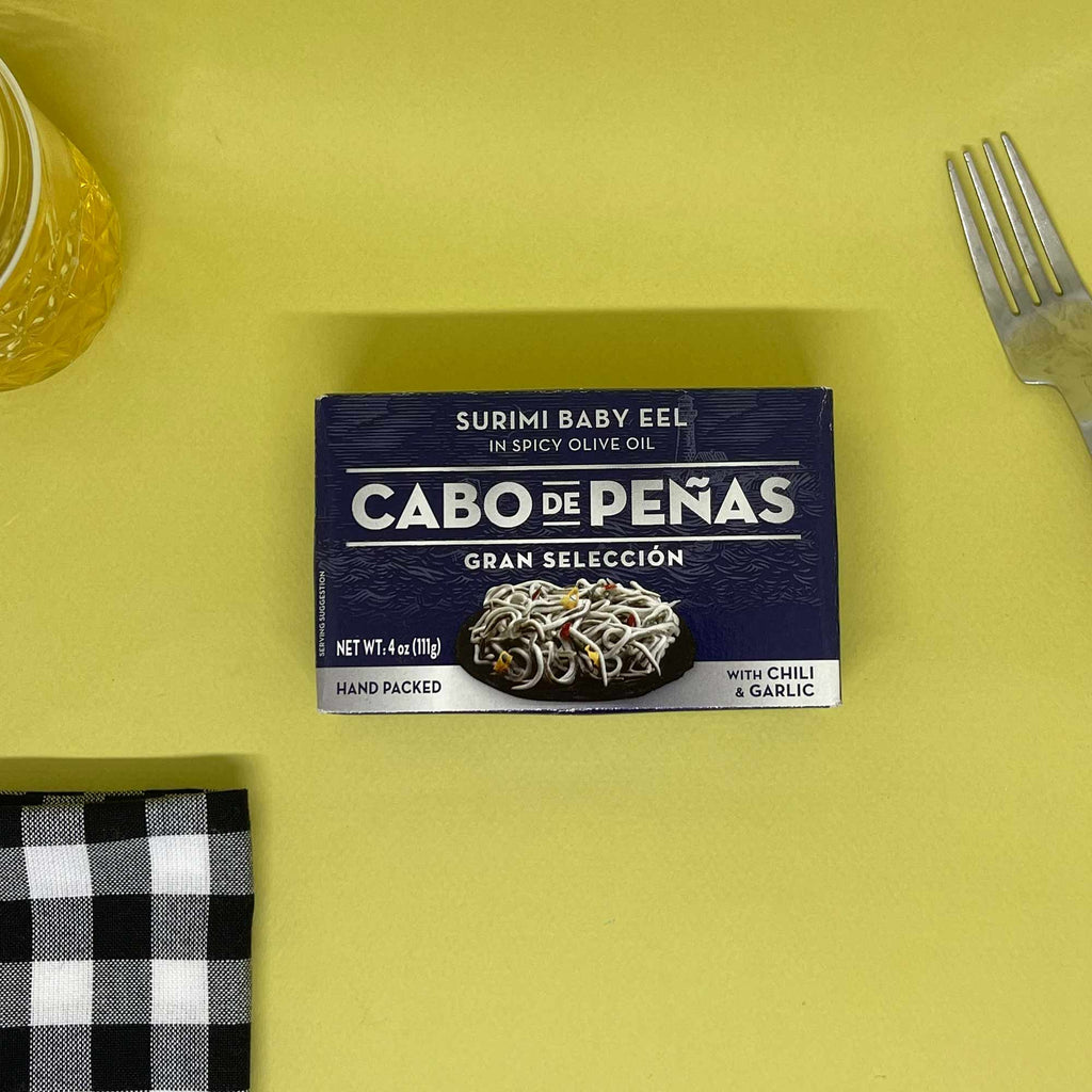 Cabo de Peñas Surimi Baby Eels in Olive Oil - packshot