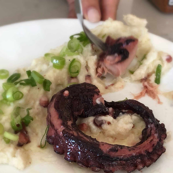 Güeyu Mar Chargrilled Octopus served with rice