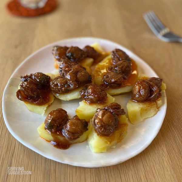 How to eat Conservas de Cambados Small Scallops in Galician Sauce